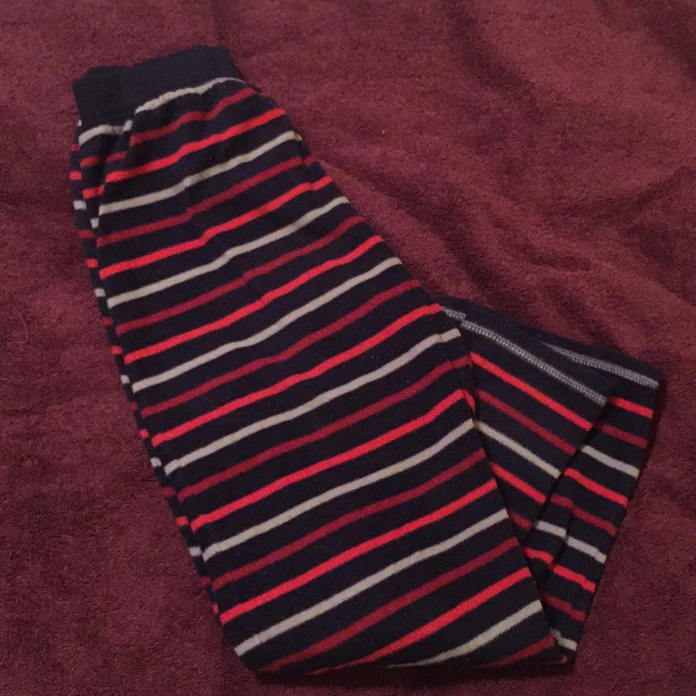 Gap Striped Fleece Pajama Pants Boys Size 10